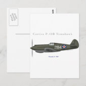 P-40B Defense of Pearl Harbour Briefkaart (Voorkant / Achterkant)