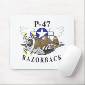 p-47-schroefdop muismat (Met muis)