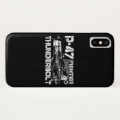 P-47 Thunderbolt Case-Mate iPhone Case (Achterkant (horizontaal))