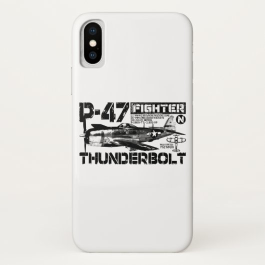 P-47 Thunderbolt Case-Mate iPhone Case (Achterkant)