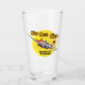 "P-47 Thunderbolt" Glas (Voorkant)