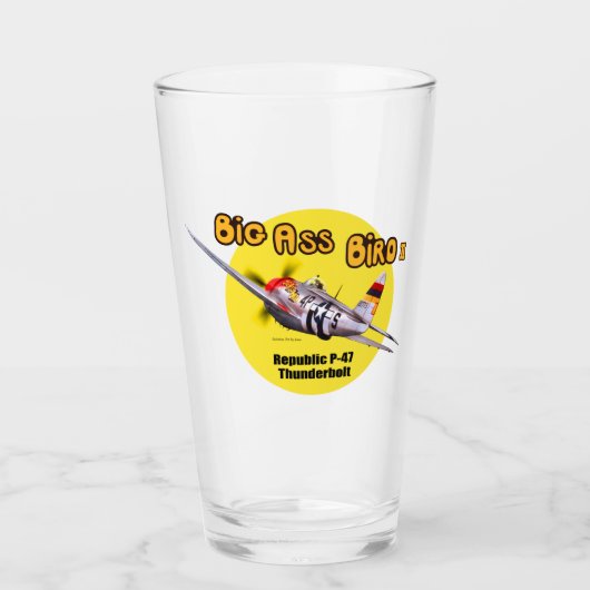 "P-47 Thunderbolt" Glas (Voorkant)