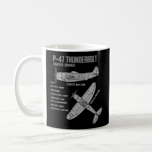 P-47 Thunderbolt Koffiemok (Links)