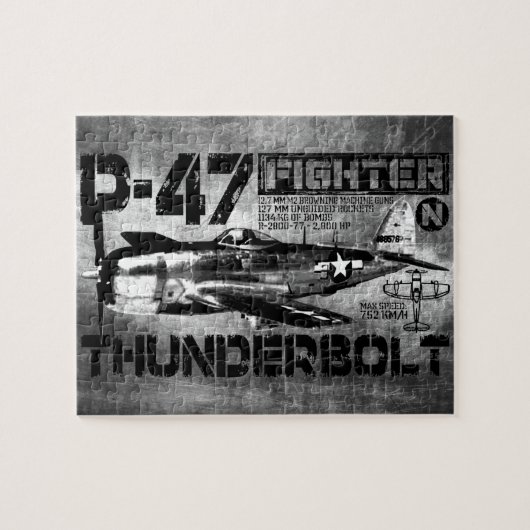 P-47 Thunderbolt Legpuzzel (Horizontaal)