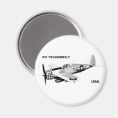 P-47 THUNDERBOLT MAGNEET (Voorkant / Achterkant)