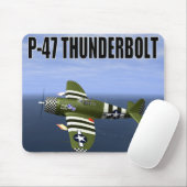 P-47 THUNDERBOLT Mousepad Muismat (Met muis)