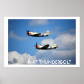 P-47 THUNDERBOLT "Nice Jugs" Poster (Voorkant)
