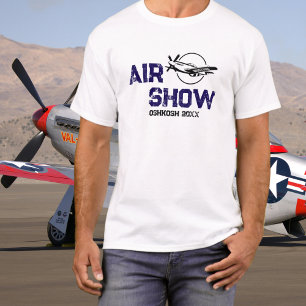 P-51 Antieke Vliegtuig Militair Veteraan WW2 Vlieg T-shirt
