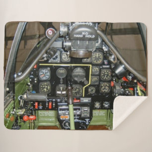 P-51 Cockpit, "Rode nagels" van het vliegveld van  Sherpa Deken