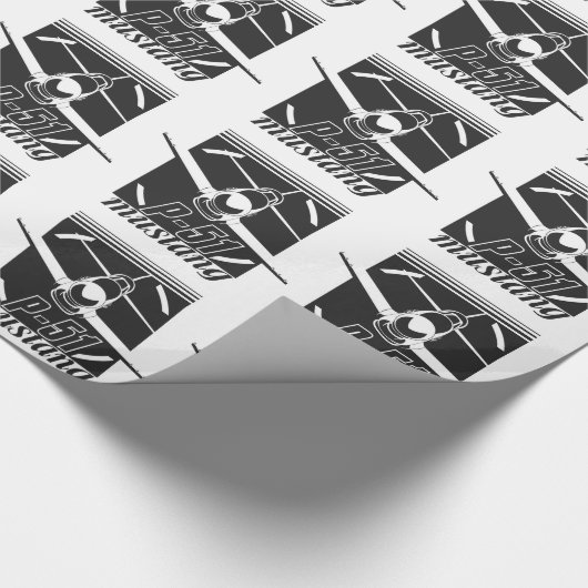 P-51 mosterang cadeaupapier (Hoek)