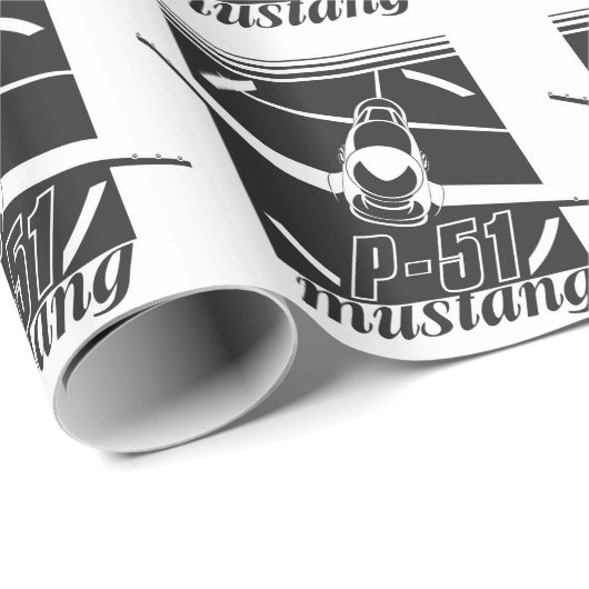 P-51 mosterang cadeaupapier (Rol Hoek)