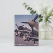 P-51 Mustang, 1942 Briefkaart (Staand voorkant)