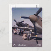 P-51 Mustang, 1942 Briefkaart (Voorkant / Achterkant)