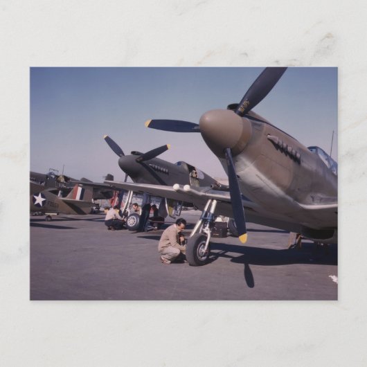 P-51 Mustang, 1942 Briefkaart (Voorkant)