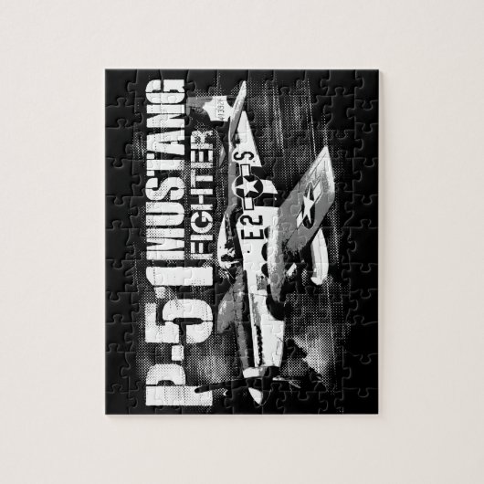 P-51 Mustang 8x10 Photo Puzzle with Gift Box Legpuzzel (Verticaal)