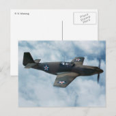 P-51 Mustang Briefkaart (Voorkant / Achterkant)