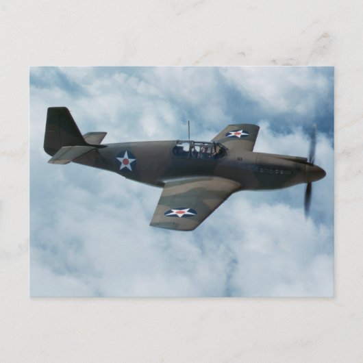 P-51 Mustang Briefkaart (Voorkant)