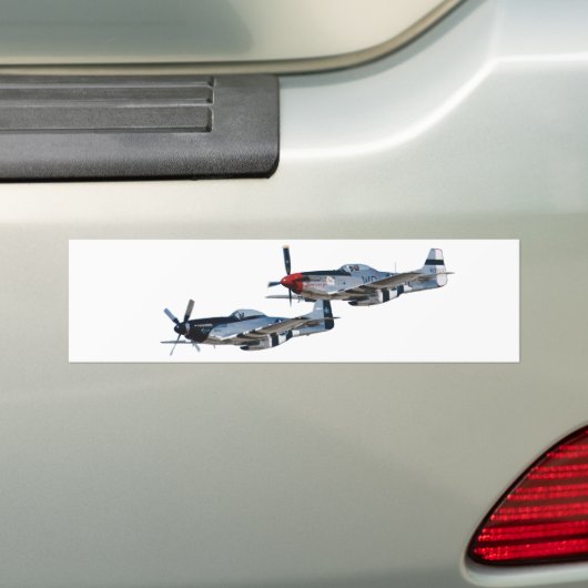 P-51 Mustang Bumpersticker (Op auto)