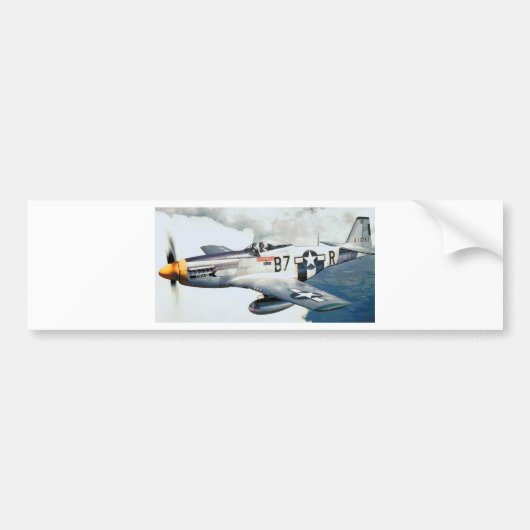 P-51 MUSTANG BUMPERSTICKER (Voorkant)