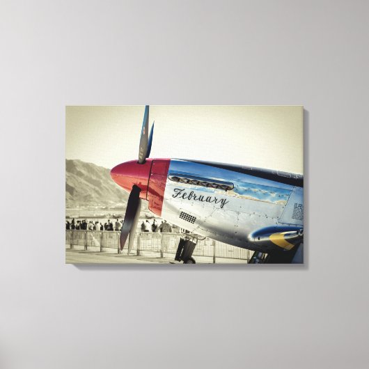 P-51 Mustang Canvas Afdruk (Voorkant)