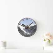 P-51 Mustang Clock Ronde Klok (Huis)