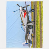 P-51 MUSTANG FLEECE DEKEN (Voorkant)