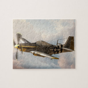P-51 Mustang gevechtsvliegtuig uit de Tweede Werel Legpuzzel