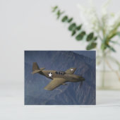 P-51 Mustang in Flight, 1942 Briefkaart (Staand voorkant)