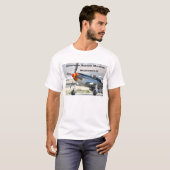 P-51 Mustang & Japanse Nul Mannen T-Shirt (Voorkant volledig)