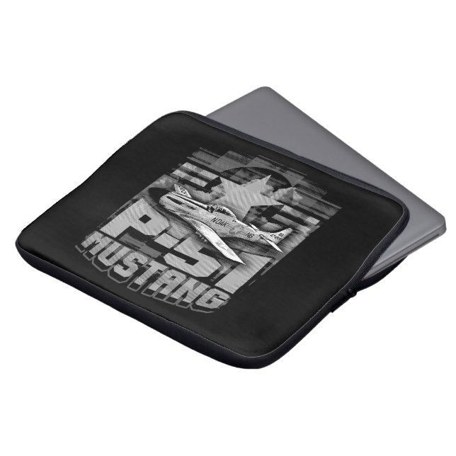 P-51 Mustang Laptop Sleeve (Voorkant top)