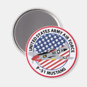 P-51 MUSTANG MAGNEET (Voorkant / Achterkant)