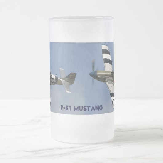 P-51 MUSTANG MATGLAS BIERPUL (Center)