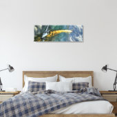 P-51 Mustang oorlogsvliegtuig WW2 hondengevecht sc Canvas Afdruk (Insitu (Slaapkamer))