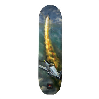 P-51 Mustang oorlogsvliegtuig WW2 luchtgevecht sce Skateboard