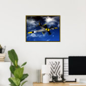 P 51 Mustang Poster (Thuiskantoor)