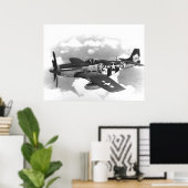 P-51 Mustang Poster (Thuiskantoor)