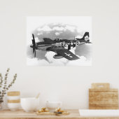 P-51 Mustang Poster (Keuken)