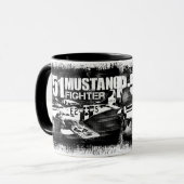P-51 Mustang Ringer Coffee Mok (Voorkant links)