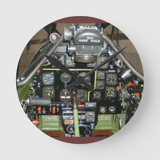 P-51 MUSTANG RONDE KLOK (Voorkant)