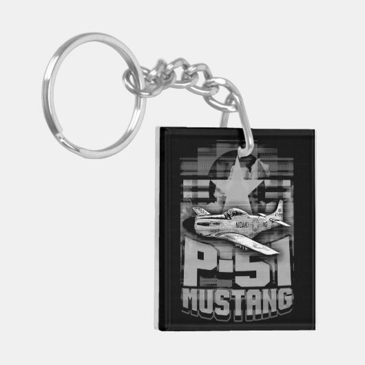 P-51 Mustang Sleutelhanger (Voorkant Links)