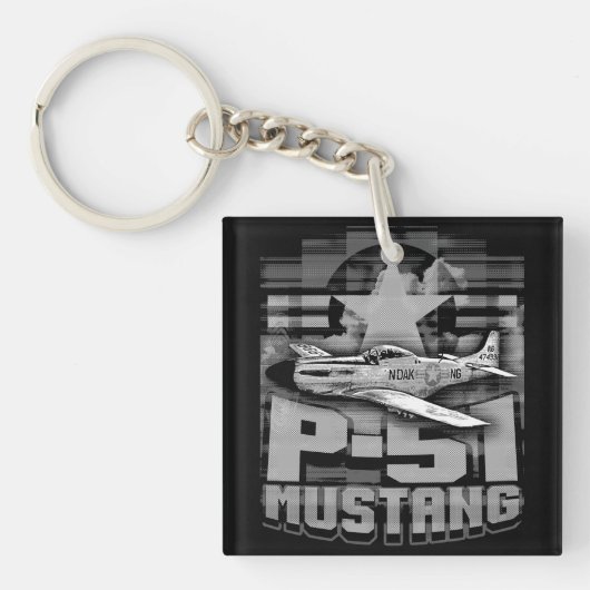 P-51 Mustang Sleutelhanger (Voorkant)