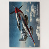 P-51 Mustang tijdens de vlucht: Legend of the Skie Legpuzzel (Verticaal)