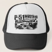 P-51 Mustang Trucker Hat Pet (Voorkant)