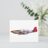  P-51 Mustang Tuskegee Airmen Wereldoorlog II Briefkaart (Staand voorkant)