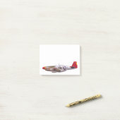  P-51 Mustang Tuskegee Airmen Wereldoorlog II Post-it® Notes (Op bureau)