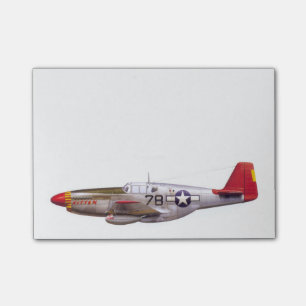  P-51 Mustang Tuskegee Airmen Wereldoorlog II Post-it® Notes
