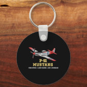 P-51 Mustang Tweede Wereldoorlog bommenwerper Sleutelhanger (Voorkant)