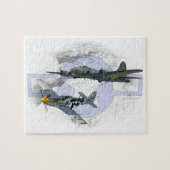 P-51 Mustang-vliegescorte Legpuzzel (Horizontaal)