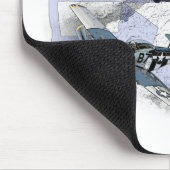 P-51 Mustang-vliegescorte Muismat (Hoek)