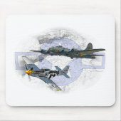 P-51 Mustang-vliegescorte Muismat (Voorkant)